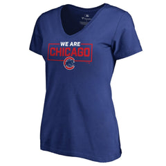 Chicago Cubs Women's We Are Icon V-Neck T-Shirt Near Me
