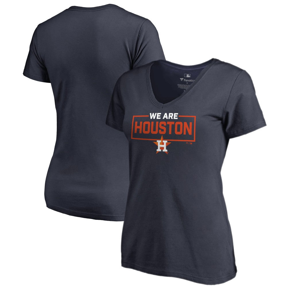 Houston Astros Women's We Are Icon V-Neck T-Shirt Discount