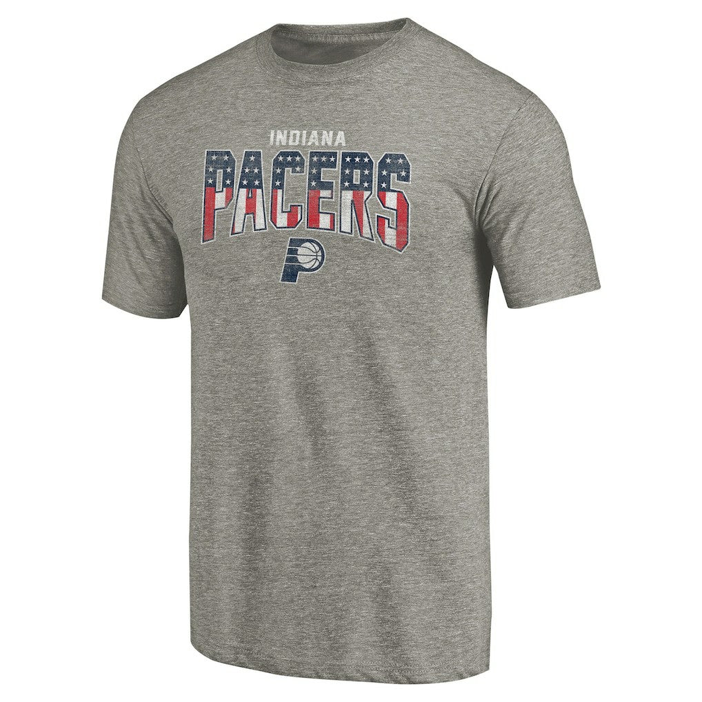 Indiana Pacers Freedom Tri-Blend T-Shirt Gray