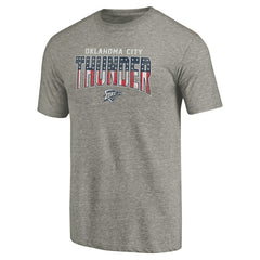 Oklahoma City Thunder Freedom Tri-Blend T-Shirt Gray