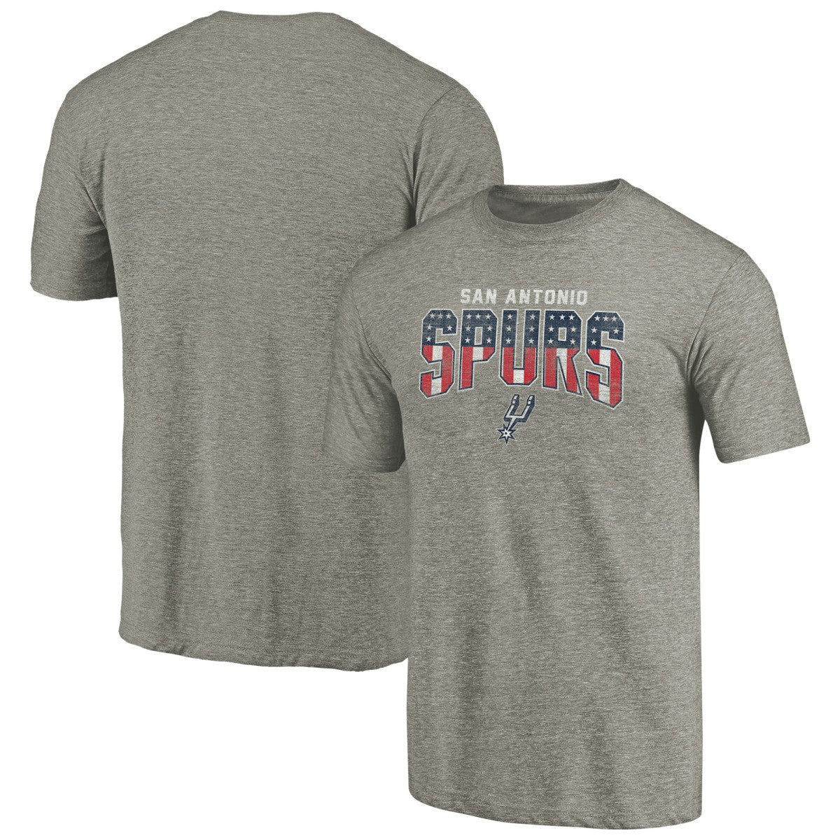 San Antonio Spurs Freedom Tri-Blend T-Shirt Gray