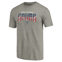 San Antonio Spurs Freedom Tri-Blend T-Shirt Gray