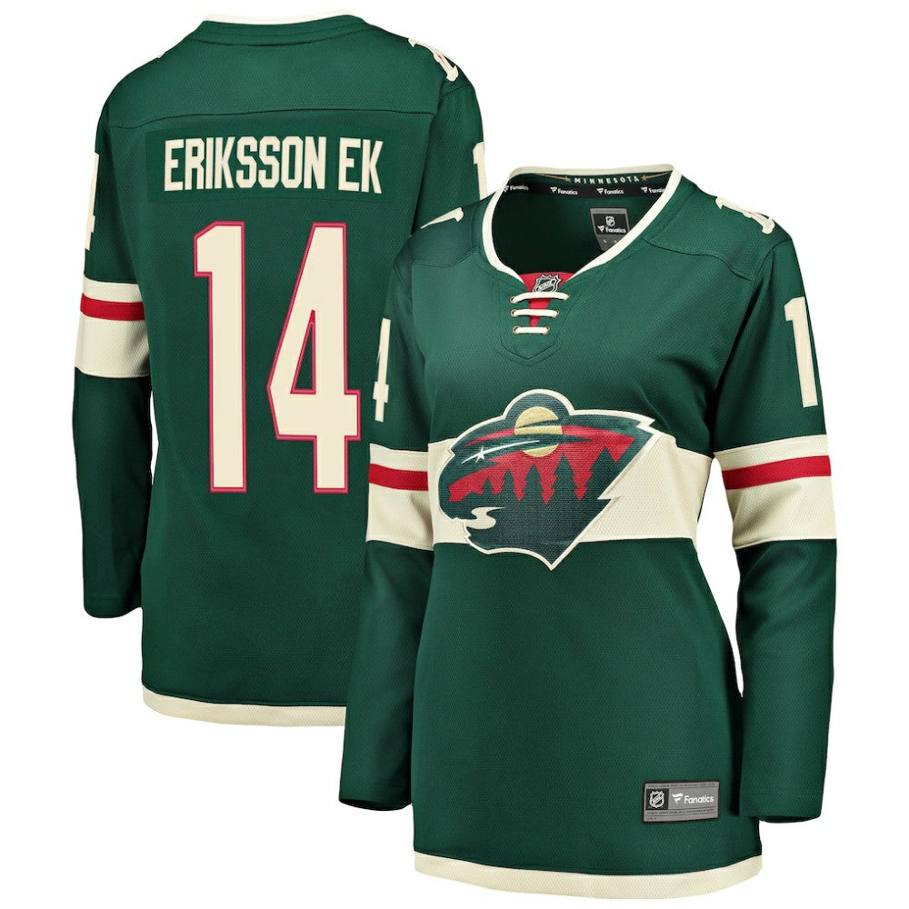 Joel Eriksson Ek Minnesota Wild Fanatics Women's Breakaway Player Jersey - Green | Fanatics Clearance