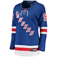 Mika Zibanejad New York Rangers Fanatics Women's Breakaway Player Jersey - Blue | Fanatics discount