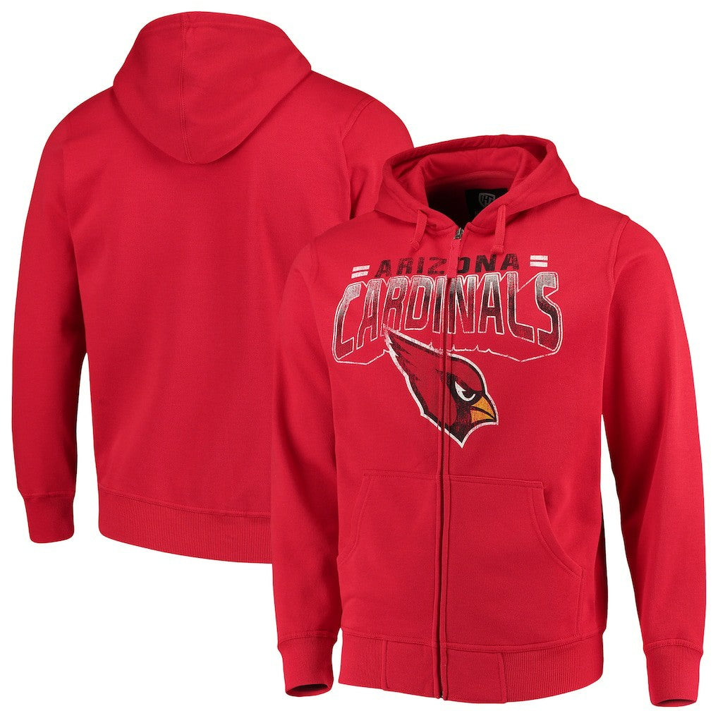 Arizona Cardinals G-III Sports by Carl Banks Perfect Season Full-Zip Hoodie - Cardinal - NFL