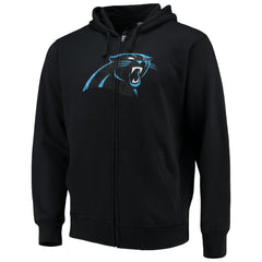Carolina Panthers G-III Sports by Carl Banks Primary Logo Full-Zip Hoodie - Black - NFL