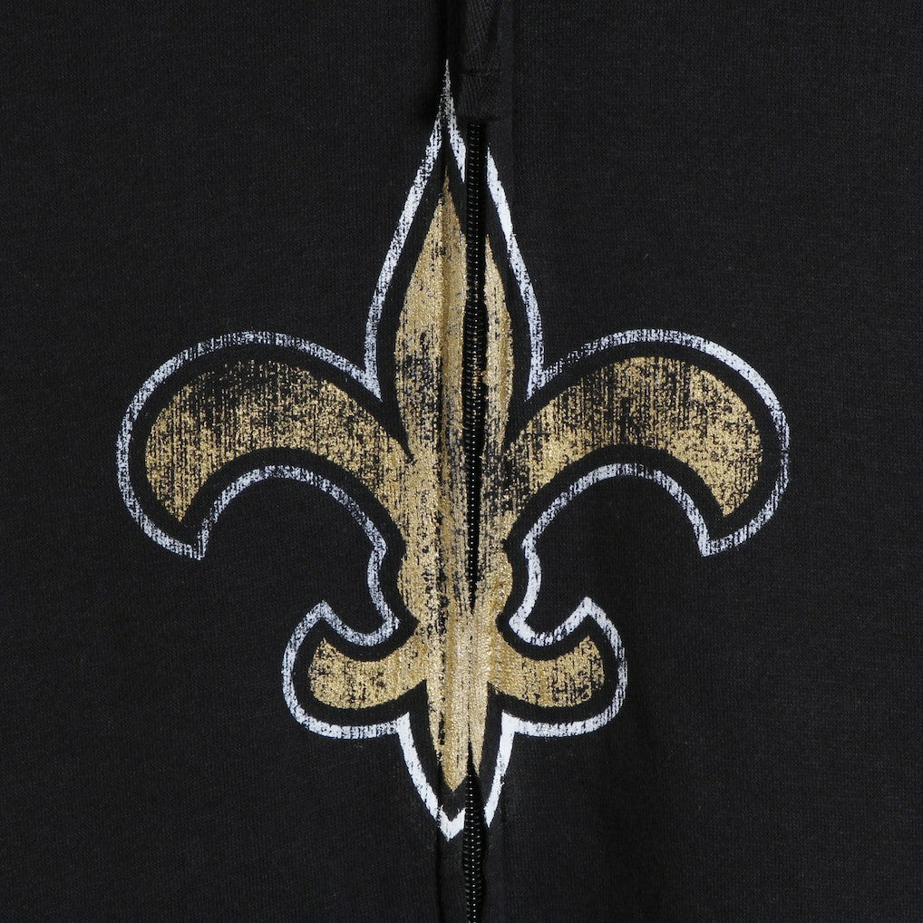 New Orleans Saints G-III Sports by Carl Banks Primary Logo Full-Zip Hoodie - Black - NFL