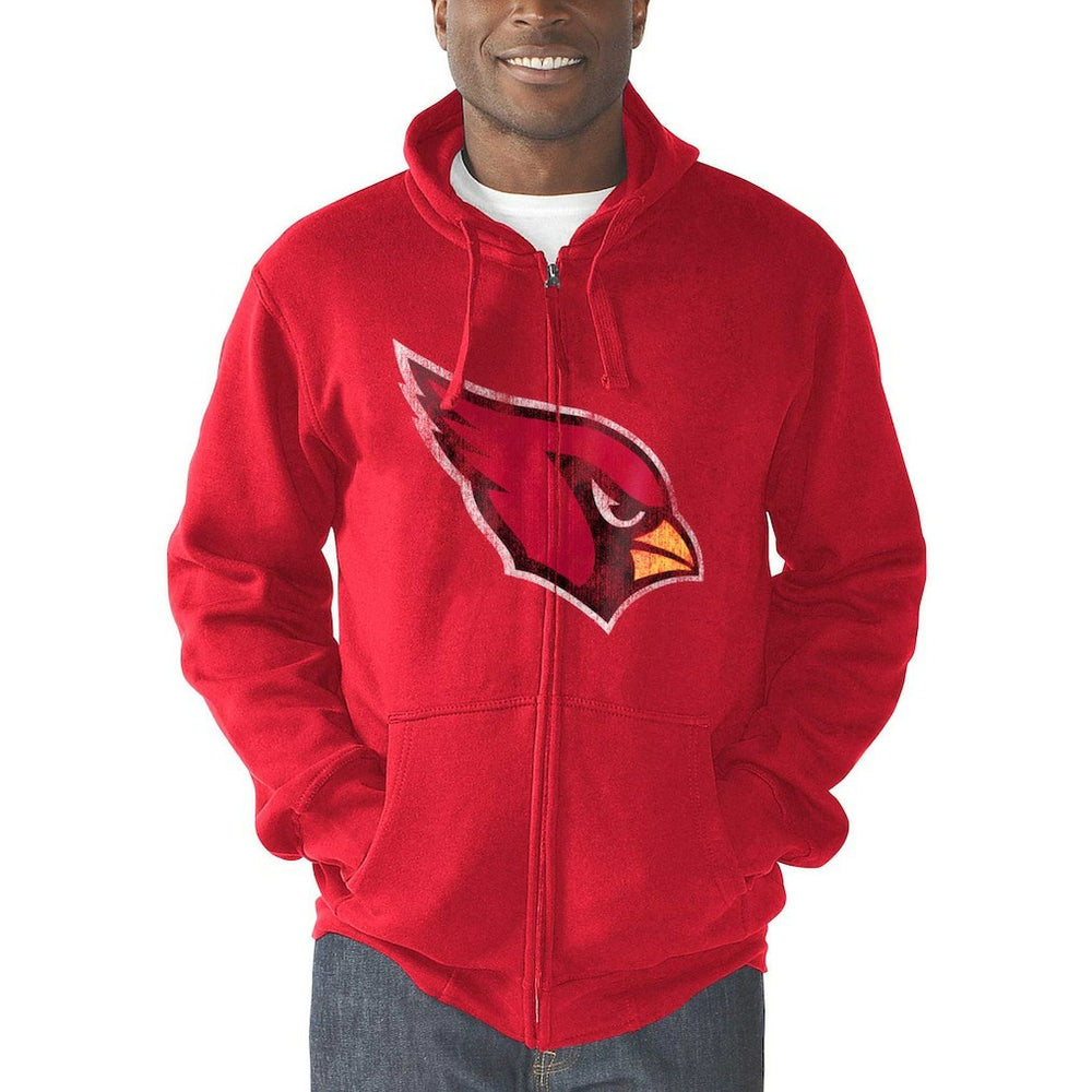 Arizona Cardinals G-III Sports by Carl Banks Primary Logo Full-Zip Hoodie - Cardinal - NFL