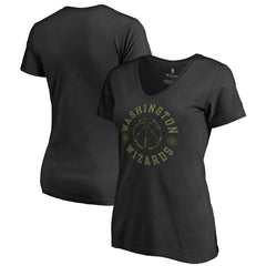 Washington Wizards Women's Liberty V-Neck T-Shirt Black