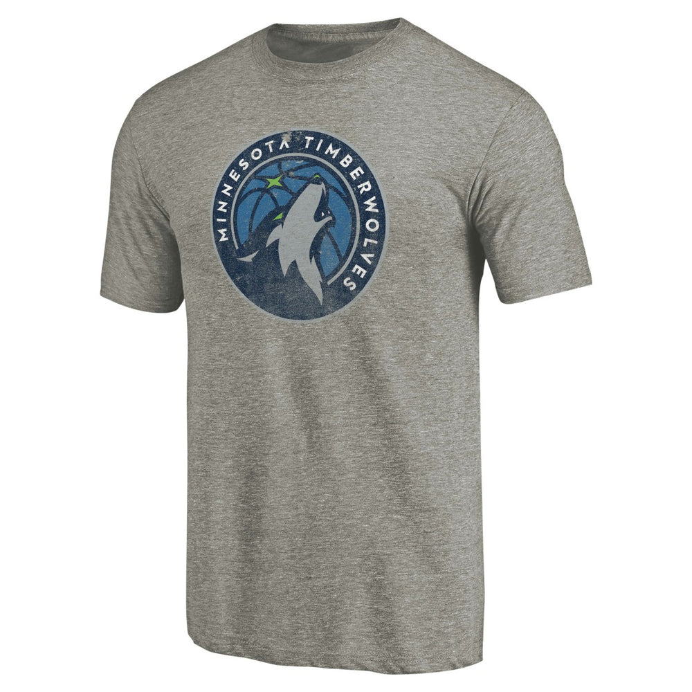 Minnesota Timberwolves Greatest Dad Tri-Blend T-Shirt Gray