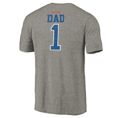 New York Knicks Greatest Dad Tri-Blend T-Shirt Gray