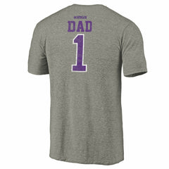 Sacramento Kings Greatest Dad Tri-Blend T-Shirt Gray
