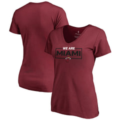 Miami Heat Women's We Are Iconic Collection V-Neck T-Shirt Red