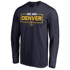 Denver Nuggets We Are Iconic Collection Long Sleeve T-Shirt Navy