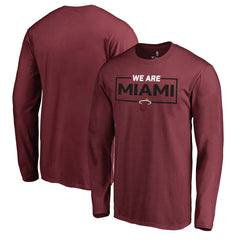 Miami Heat We Are Iconic Collection Long Sleeve T-Shirt Red