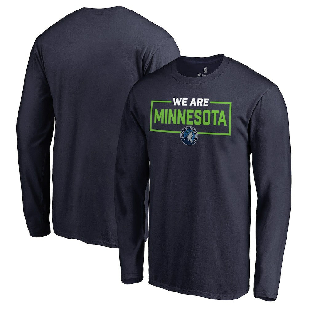 Minnesota Timberwolves We Are Iconic Collection Long Sleeve T-Shirt Navy