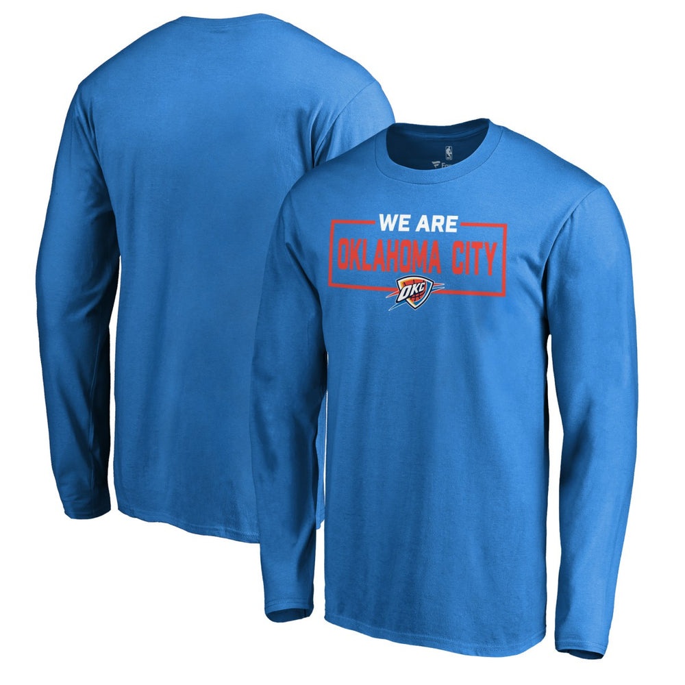Oklahoma City Thunder We Are Iconic Collection Long Sleeve T-Shirt Blue