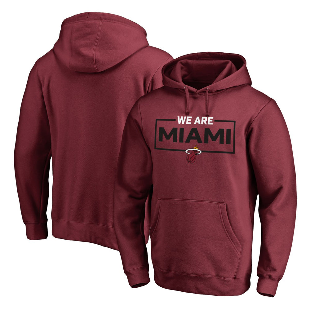 Miami Heat We Are Iconic Collection Pullover Hoodie Garnet