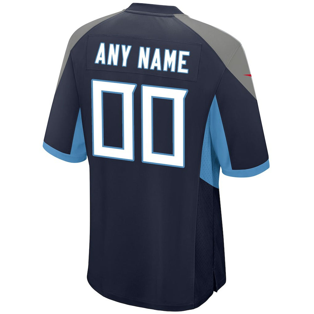 Tennessee Titans Youth Custom Game Jersey - Navy - Nike