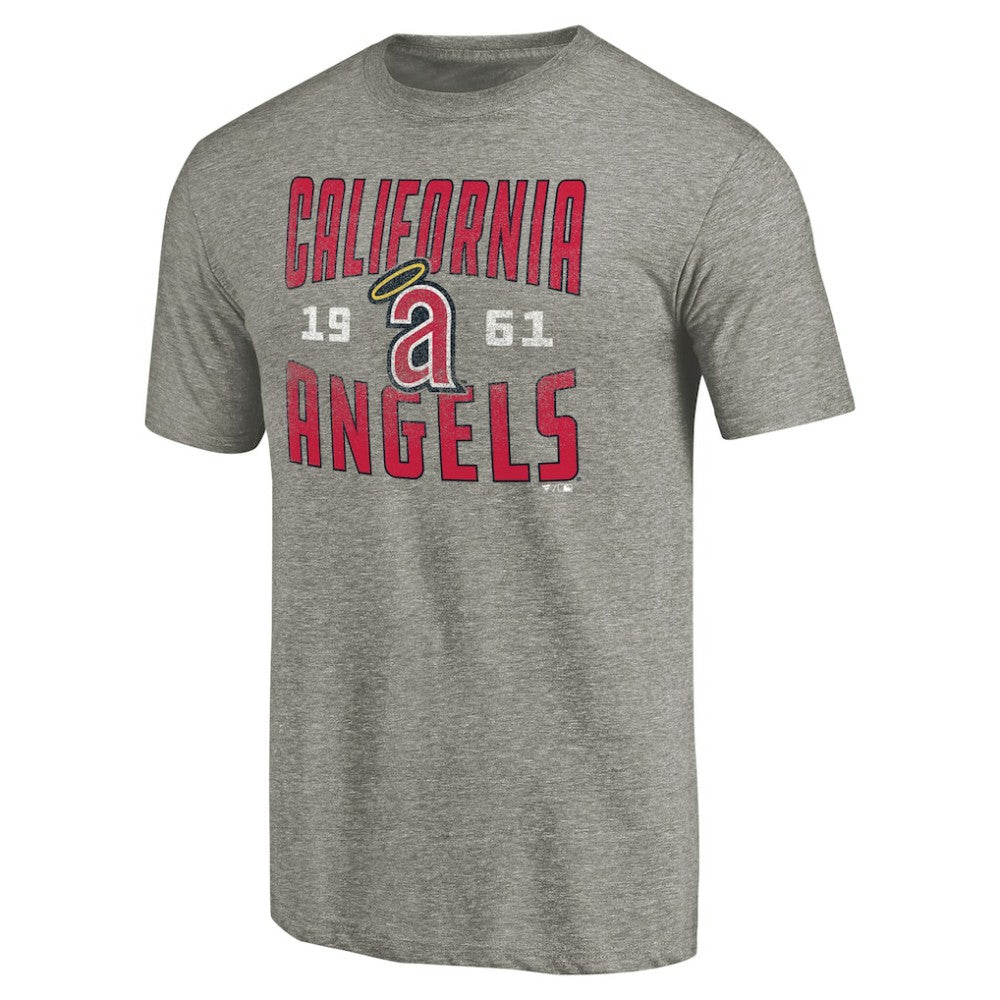 California Angels Cooperstown Collection Vintage Antique Stack Tri-Blend T-Shirt Outlet