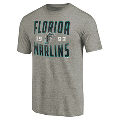 Florida Marlins Cooperstown Collection Vintage Antique Stack Tri-Blend T-Shirt Discount