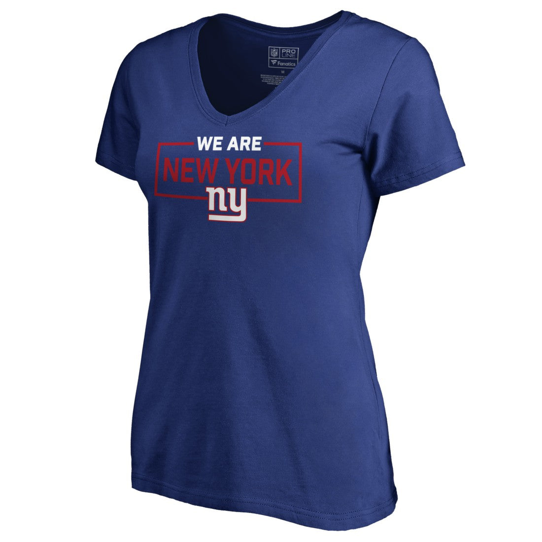 New York Giants Women's We Are Icon V-Neck T-Shirt - Royal - NFL