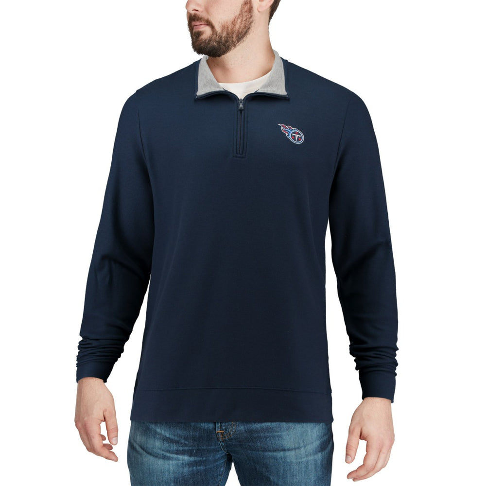 Tennessee Titans Vineyard Vines Saltwater Quarter-Zip Jacket - Navy - NFL