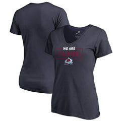 Colorado Avalanche Women's Iconic Collection V-Neck T-Shirt - Navy | NHL near me