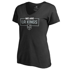 Los Angeles Kings Women's Iconic Collection V-Neck T-Shirt - Black | NHL Clearance