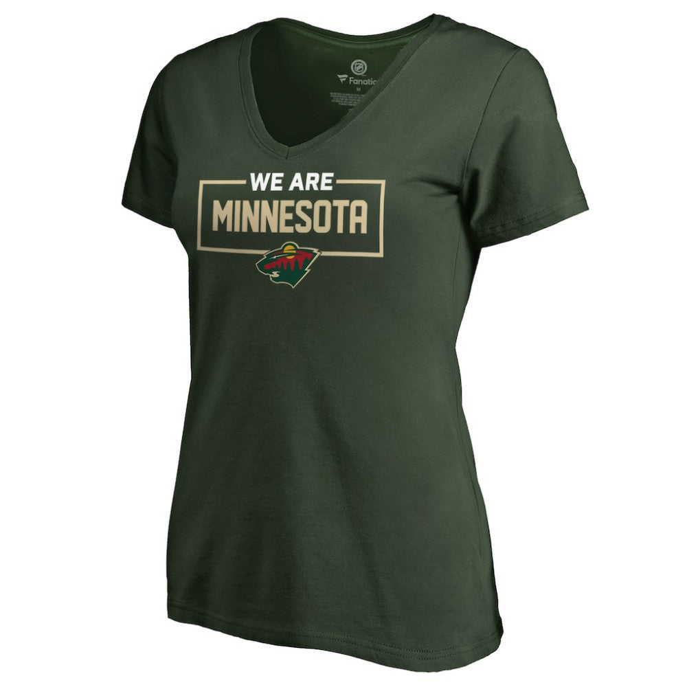 Minnesota Wild Women's Iconic Collection V-Neck T-Shirt - Green | NHL near me