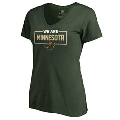 Minnesota Wild Women's Iconic Collection V-Neck T-Shirt - Green | NHL near me