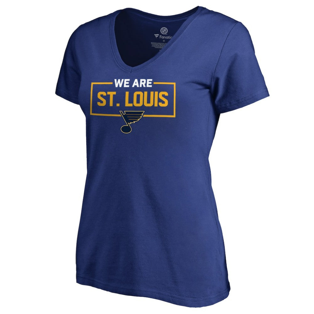 St. Louis Blues Women's Iconic Collection V-Neck T-Shirt - Blue | NHL sale