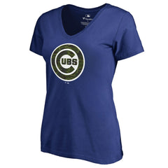 Chicago Cubs Women's Armed Forces Wordmark T-Shirt Near Me