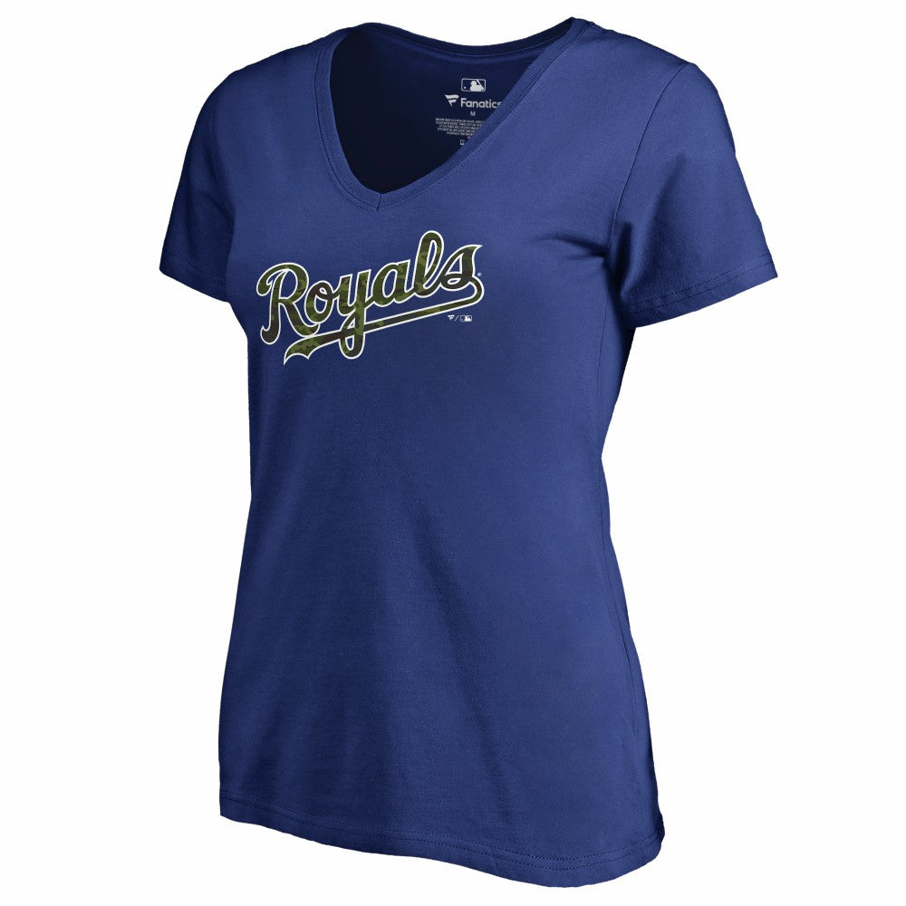 Kansas City Royals Women's Armed Forces Wordmark T-Shirt for sale