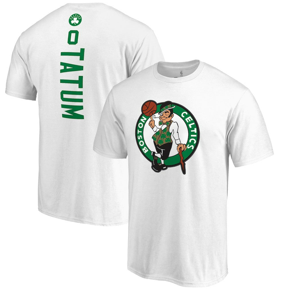 Jayson Tatum Boston Celtics Backer Name & Number T-Shirt White