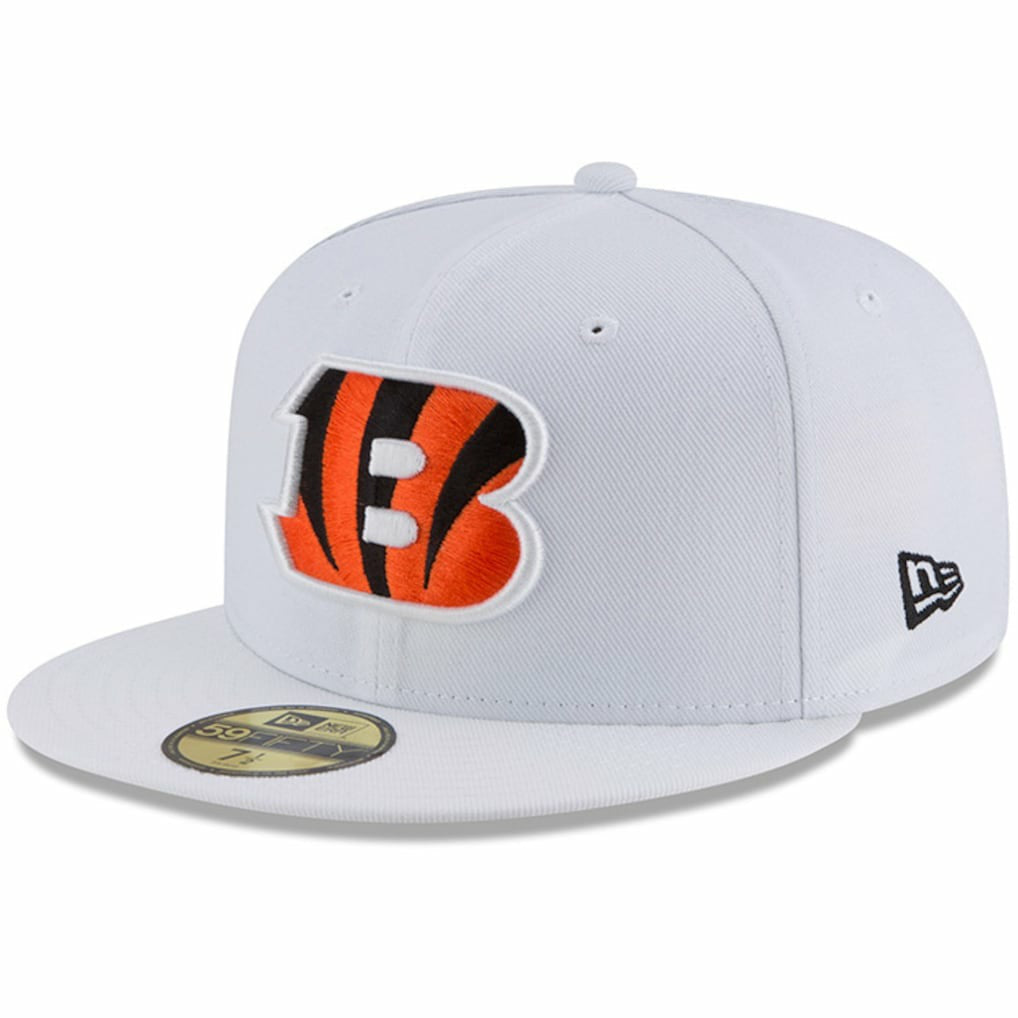 Cincinnati Bengals New Era Omaha 59FIFTY Fitted Hat - White - NFL
