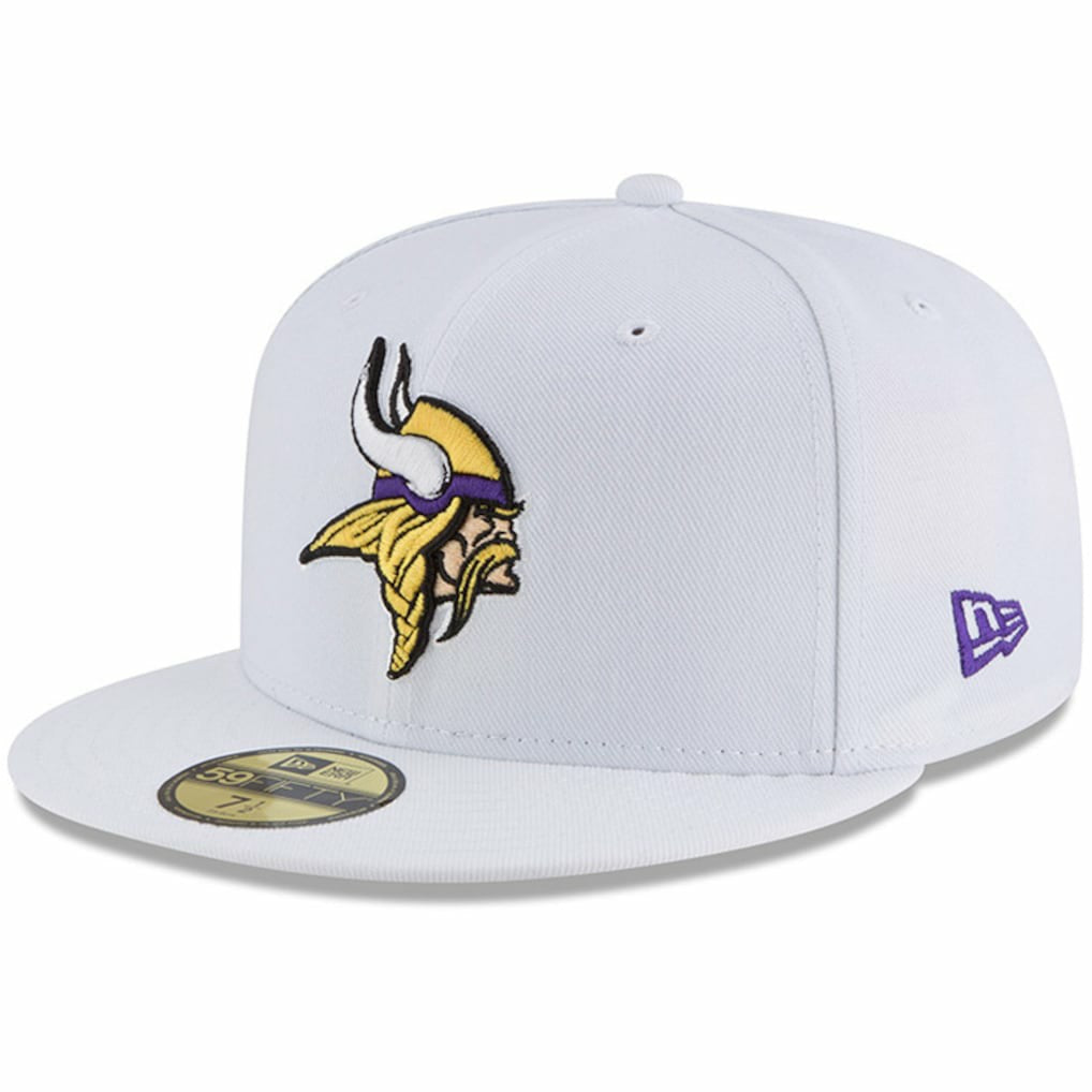 Minnesota Vikings New Era Omaha 59FIFTY Fitted Hat - White - NFL