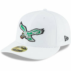 Philadelphia Eagles New Era Omaha Low Profile 59FIFTY Fitted Hat - White - NFL