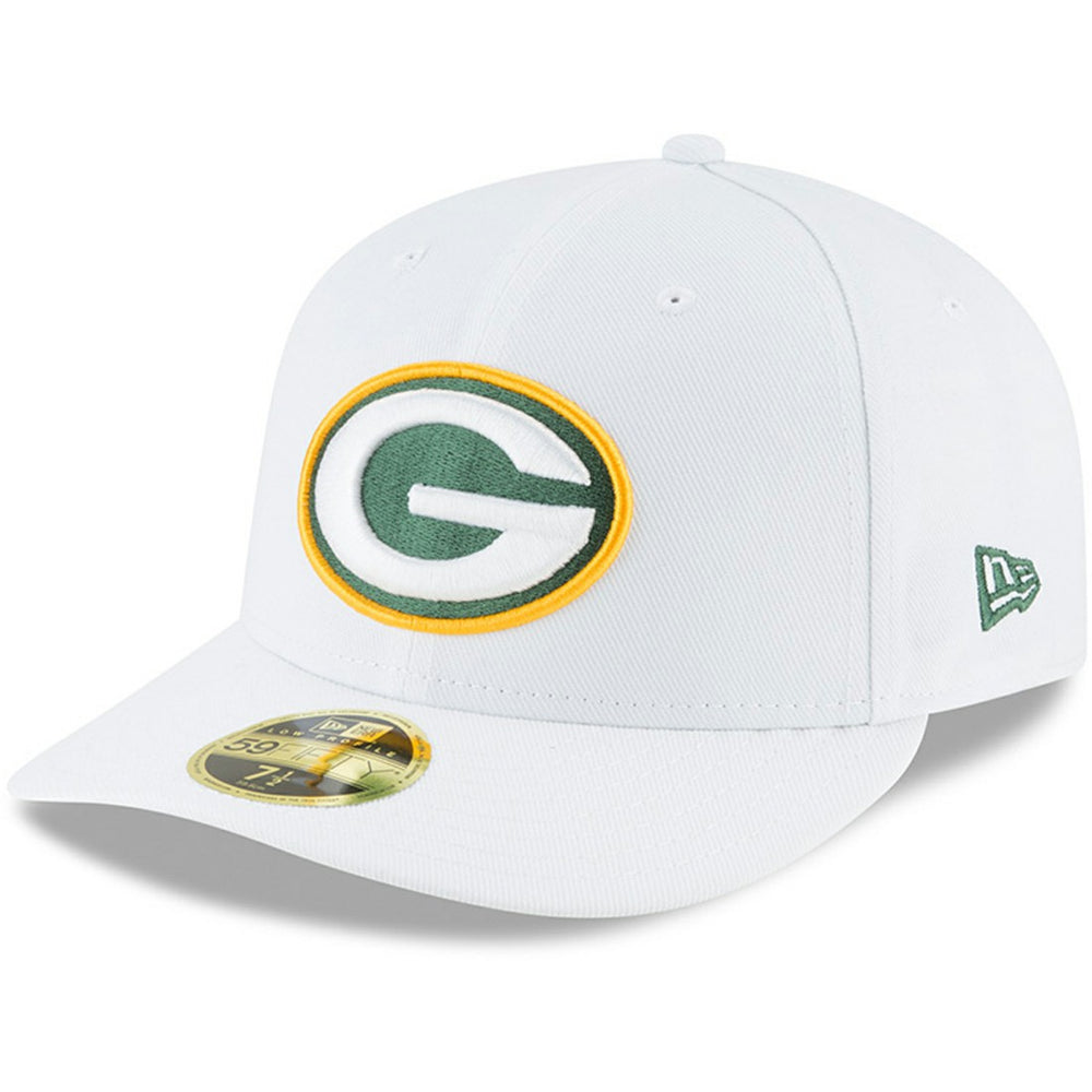 Green Bay Packers New Era Omaha Low Profile 59FIFTY Fitted Hat - White - NFL
