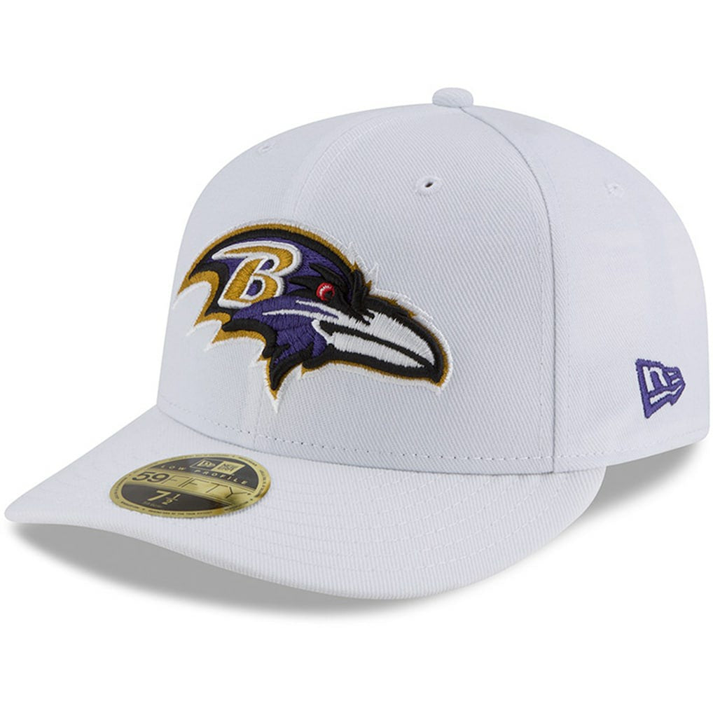 Baltimore Ravens New Era Omaha Low Profile 59FIFTY Fitted Hat - White - NFL