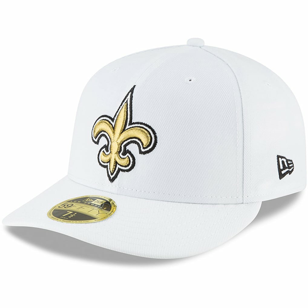 New Orleans Saints New Era Omaha Low Profile 59FIFTY Fitted Hat - White - NFL