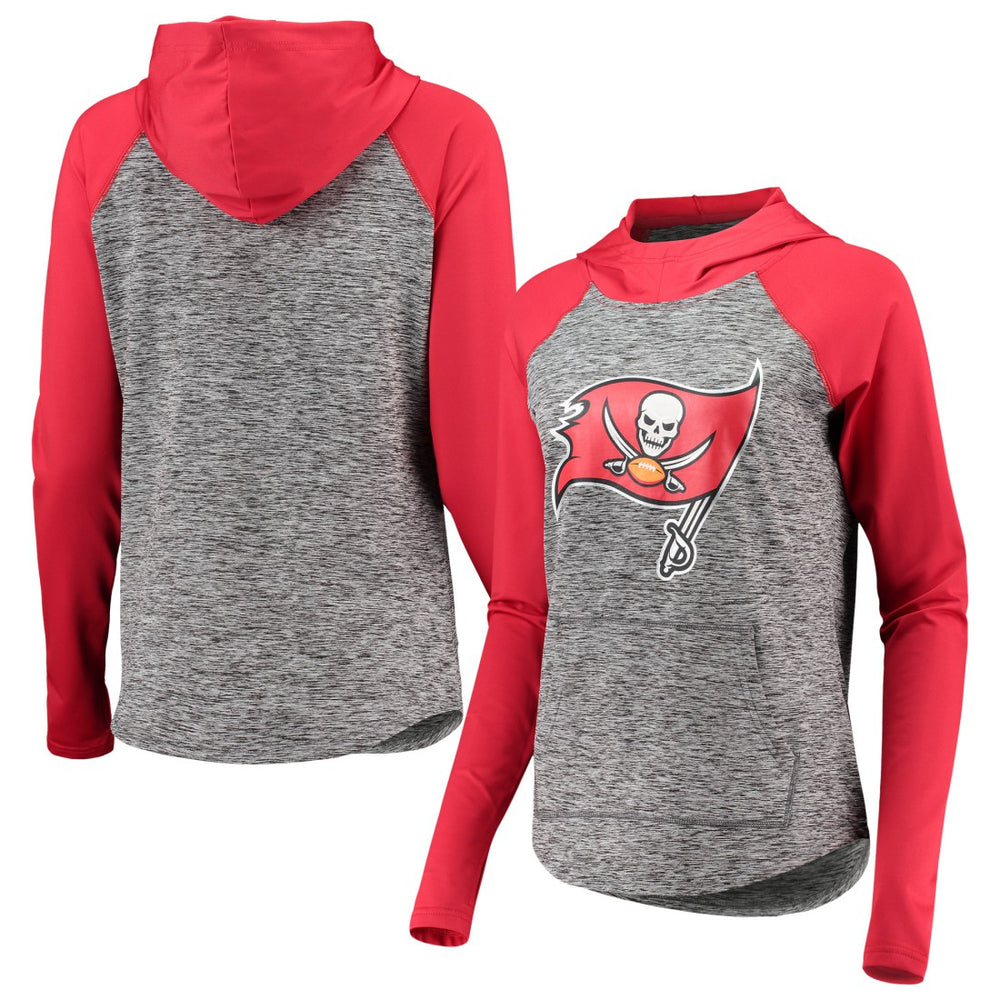 Tampa Bay Buccaneers G-III 4Her by Carl Banks Women's Championship Ring Pullover Hoodie - Heathered Gray/Red - NFL