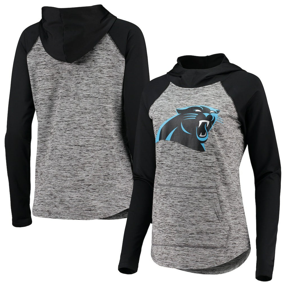 Carolina Panthers G-III 4Her by Carl Banks Women's Championship Ring Pullover Hoodie - Heathered Gray/Black - NFL
