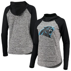 Carolina Panthers G-III 4Her by Carl Banks Women's Championship Ring Pullover Hoodie - Heathered Gray/Black - NFL