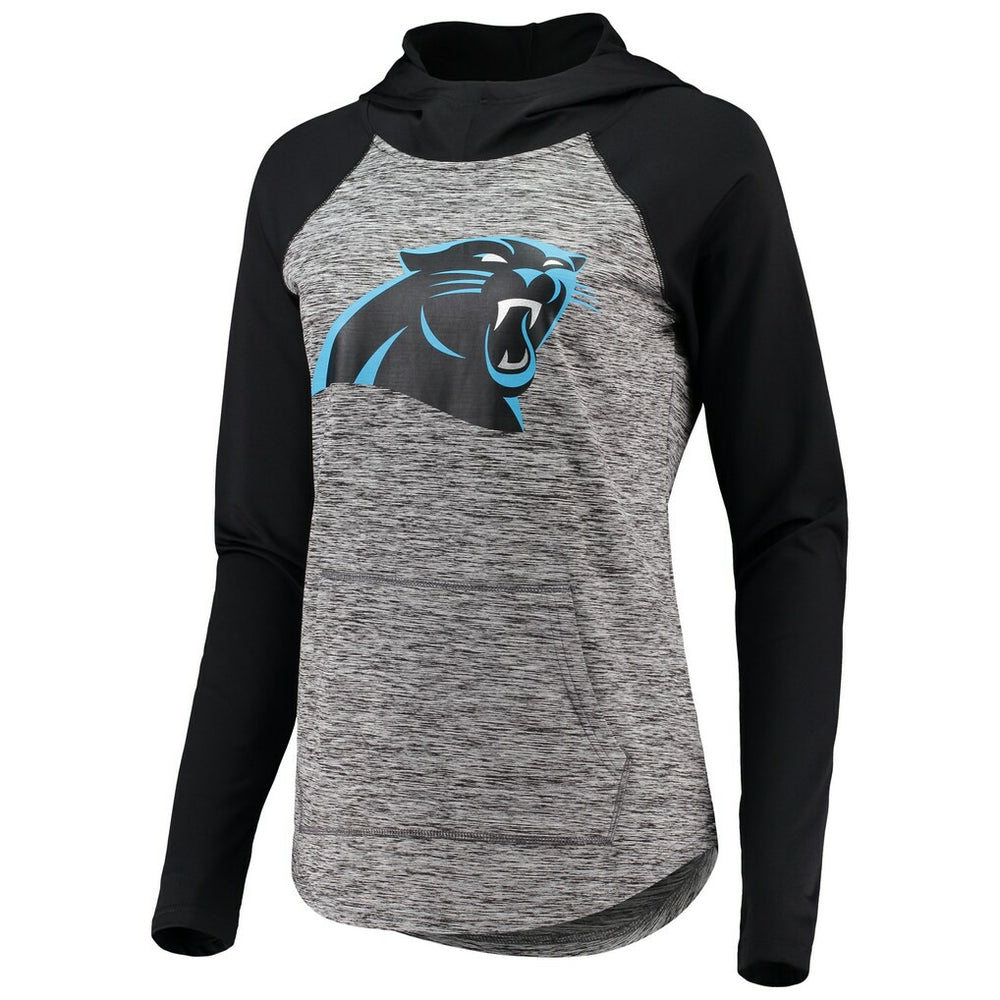 Carolina Panthers G-III 4Her by Carl Banks Women's Championship Ring Pullover Hoodie - Heathered Gray/Black - NFL