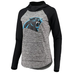 Carolina Panthers G-III 4Her by Carl Banks Women's Championship Ring Pullover Hoodie - Heathered Gray/Black - NFL