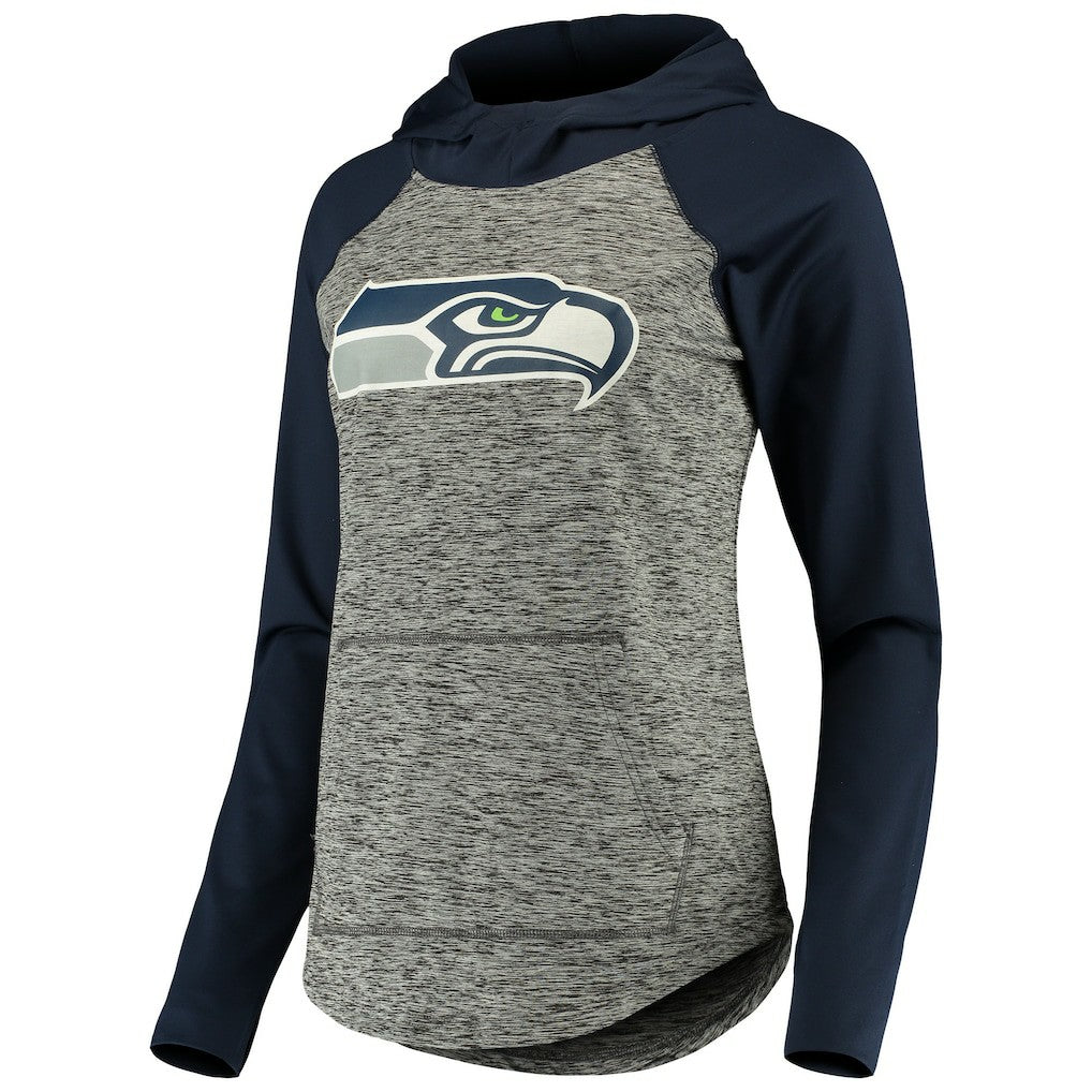 Seattle Seahawks G-III 4Her by Carl Banks Women's Championship Ring Pullover Hoodie - Heathered Gray/College Navy - NFL