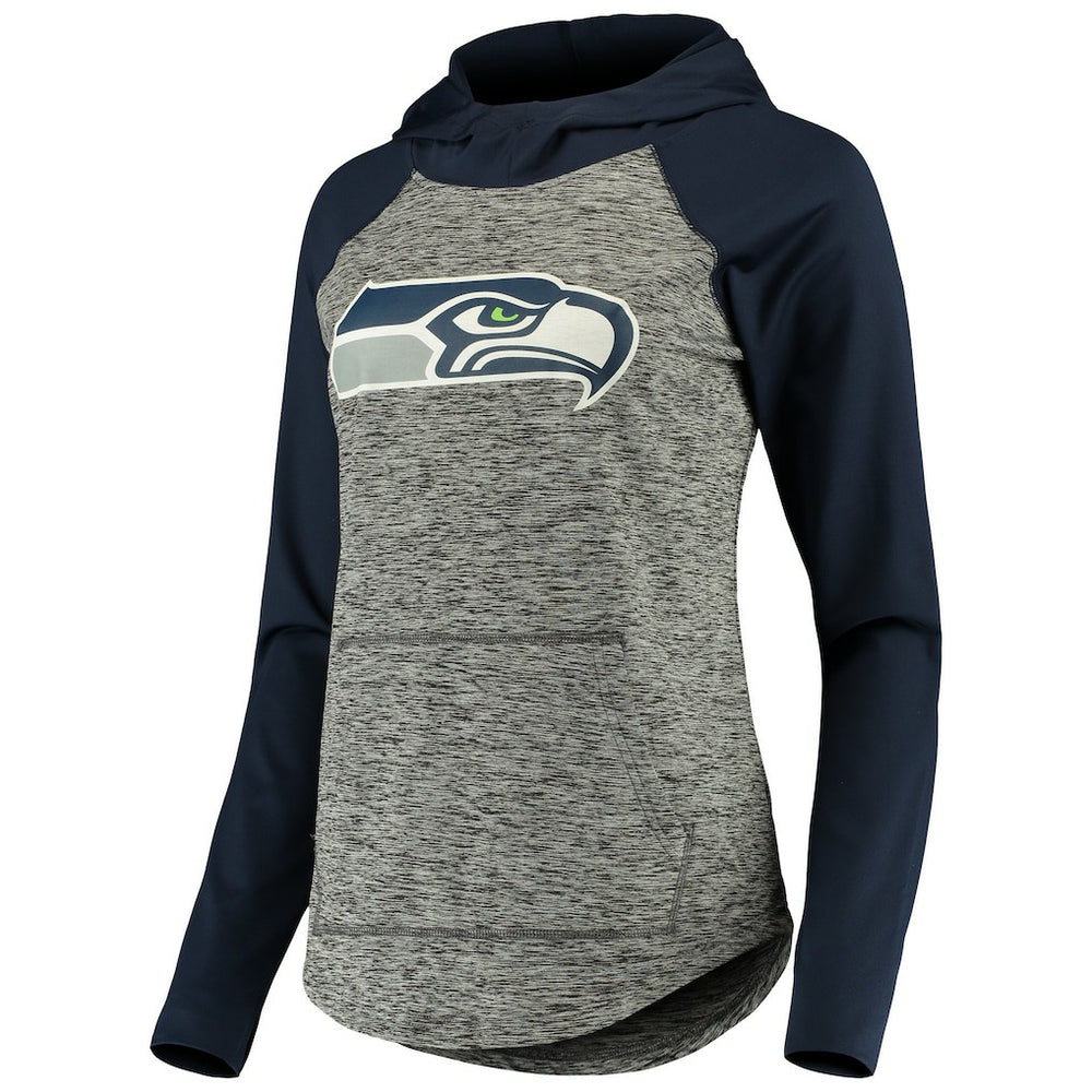 Seattle Seahawks G-III 4Her by Carl Banks Women's Championship Ring Pullover Hoodie - Heathered Gray/College Navy - NFL