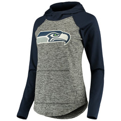 Seattle Seahawks G-III 4Her by Carl Banks Women's Championship Ring Pullover Hoodie - Heathered Gray/College Navy - NFL