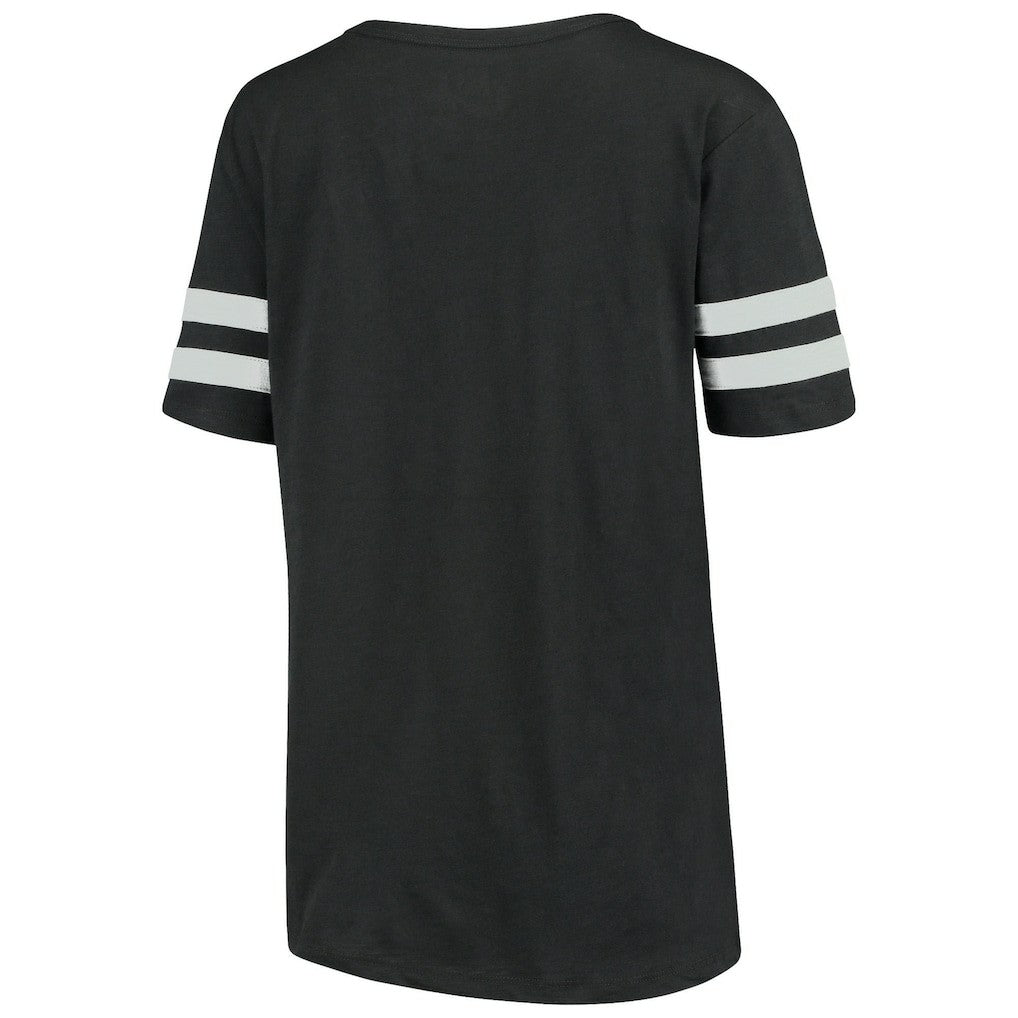 Arizona Cardinals Touch Women's Triple Play V-Neck T-Shirt - Black - NFL